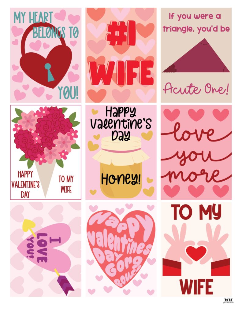 printable valentine's day cards - 250+ free printables | printabulls